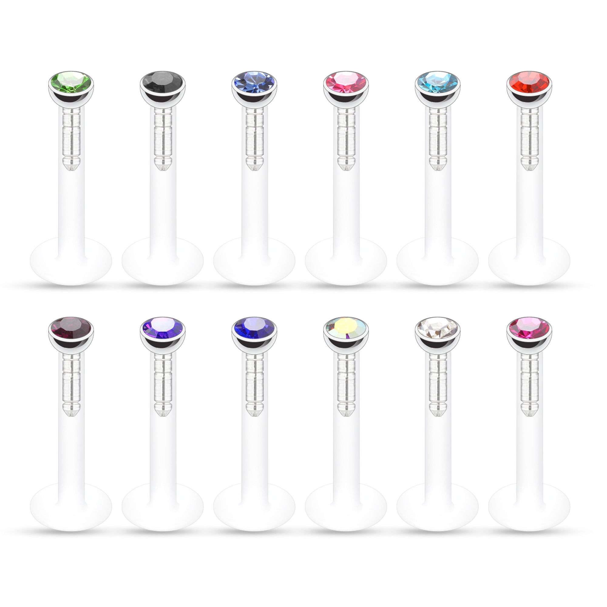 Great labret made of PTFE for lip and ear piercings