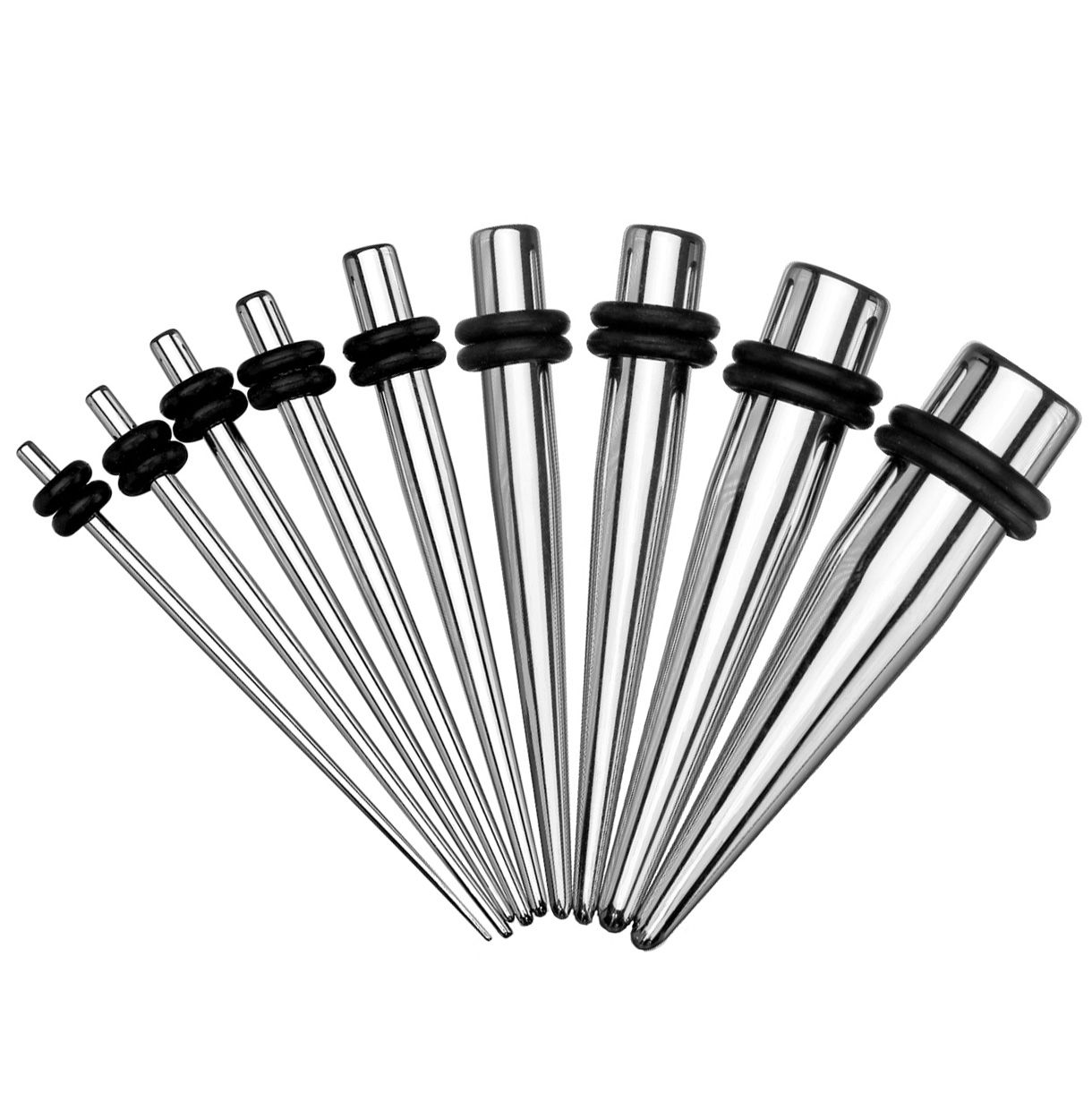 Tapers set in surgical steel