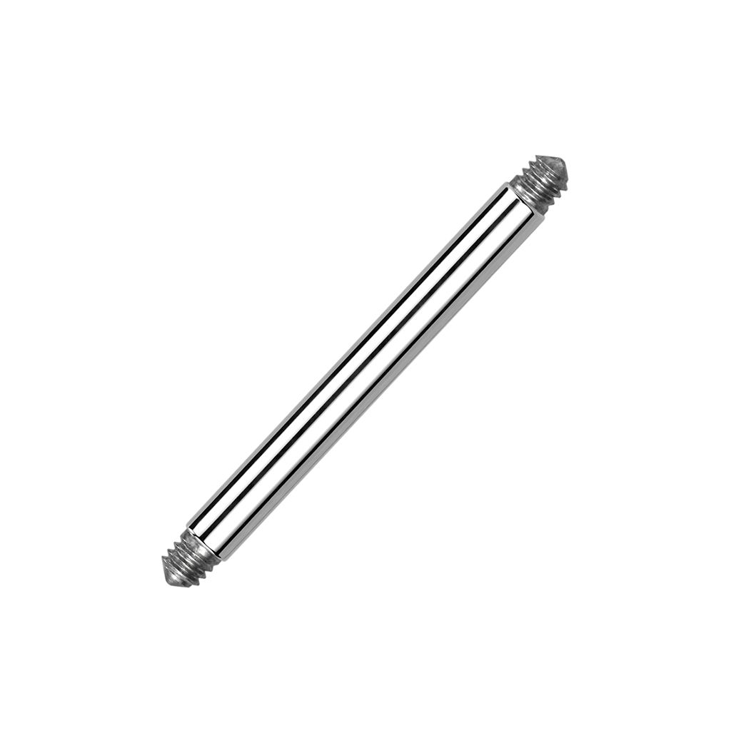 Loose straight barbell made of titanium