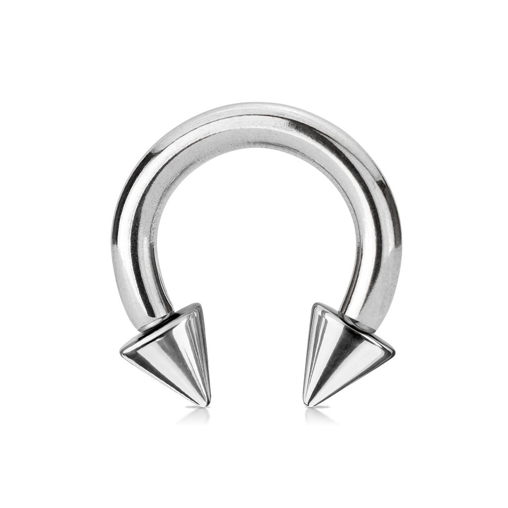 Circular barbell with spikes